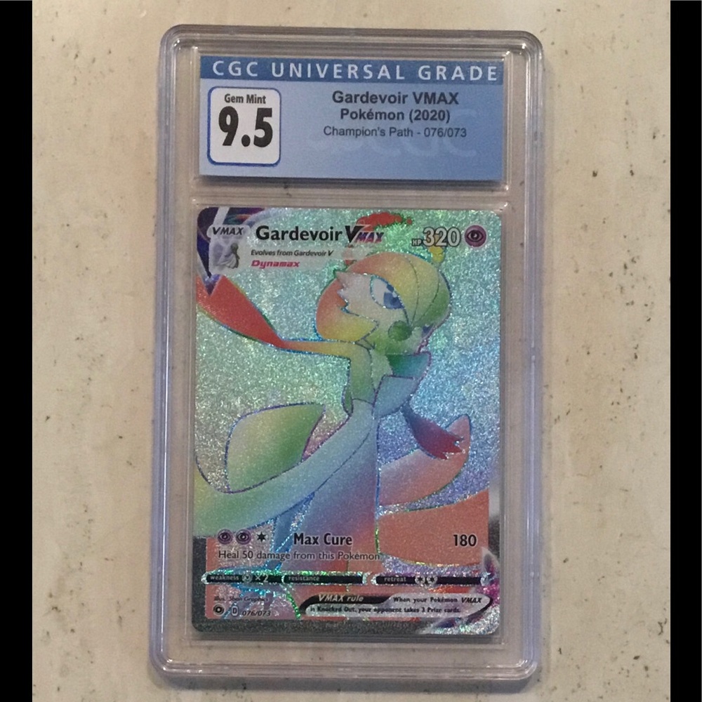 Pokémon Gardevoir Vmax 076/073 Secret Rare Rainbow CGC 9.5 Champion’s Path 2020 - Picture 4 of 6